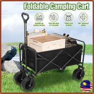 150L Outdoor Trolley Wagon 5'/8'inch  Folding Wagon Tool truck portable Shopping Camping cart With S
