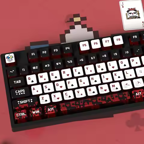 130 Keys Joker Themed Pudding Translucent Keycaps DYE-Sub Custom PBT PC Keycap for Cherry Gateron MX