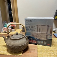 全新3M濾水壺+二手陶壺2000cc（可火煮)