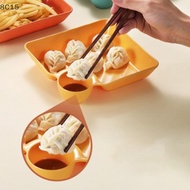 〔8C15〕 Square Dumpling Plate With gar Sauce Dish Space Snack Platter 〔8C〕