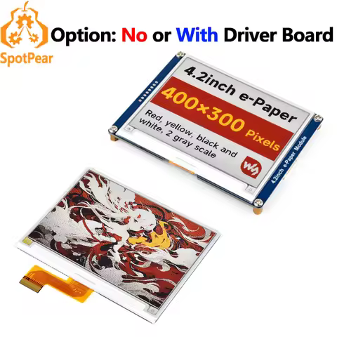 4.2 inch e-Paper Display G Red/Yellow/Black/White 4.2inch E-link Screen For Arduino / Raspberry Pi /