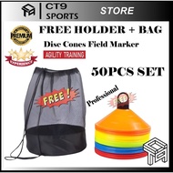 【LUXURY 50pcs】 2026 Football Training Cone Pro Disc Cones Marker Disc Cone Agility Soccer Cones Kon 