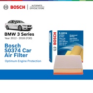 Bosch S0374 Engine Air Filter Element for BMW 3 Series F30 F34 320i 328i 320d (2012 - 2018)