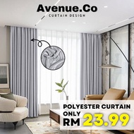 #G10 CURTAIN modern Plain Blackout Siap Jahit Langsir ,Langsir RAYA Kain Tebal  Warna Silver