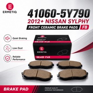 ERMETIQ 41060-5Y790 Premium Ceramic Front Brake Pads for Nissan Sylphy 2012–Up | Powerful, Quiet