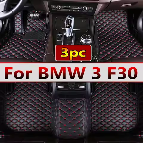 Car Floor Mats For BMW 3 F30 325i 330i 320i 318i 4 Doors 2013-2017 Anti Dirty Durable Leather Carpet