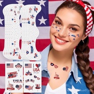 MEICOLY 4th of July Glitter freckles,USA Face Glitter Star Stickers Temporary Freckles Tattoos,Fourt