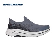 Skechers Men Slip-Ins GOwalk 8 Pelayo Walking Shoes - 216784-GYBK Air-Cooled Goga Mat Kasut Sneaker,