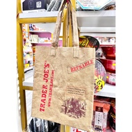 Area 2502 ️ U.s. Air Transport To Taiwan CT First Sale Product TRADER JOE'S Faux Leather Shopping Ba