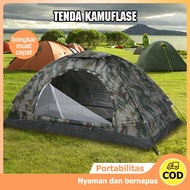 TENDA 1/2 person camping tent 2 person camping tent automatic tent Silver layer waterproof and sunsc