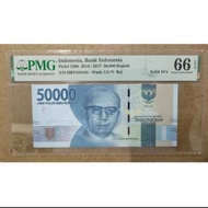 PMG 66 EPQ INDONESIA 50000 RUPIAH 2016 2017 DJUANDA PICK 159b Solid 4