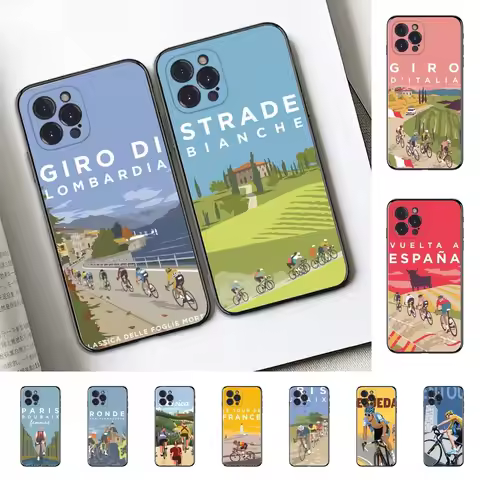 Bicycle Bike Sport Phone Case For iPhone 15 14 11 12 13 Mini Pro XS Max Cover 6 7 8 Plus X XR SE 202