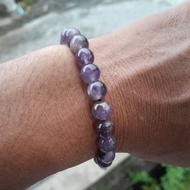 UNGU PURPLE Amethyst QUART AMETHYS STONE BRACELET DIM 8 MM