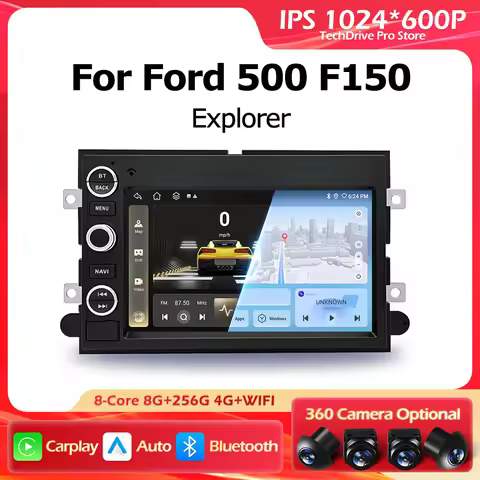Android 15 7"inch For Ford 500 F150 Explorer Edge Escape Sport Lincoln Expedition Mustang Auto Wifi 