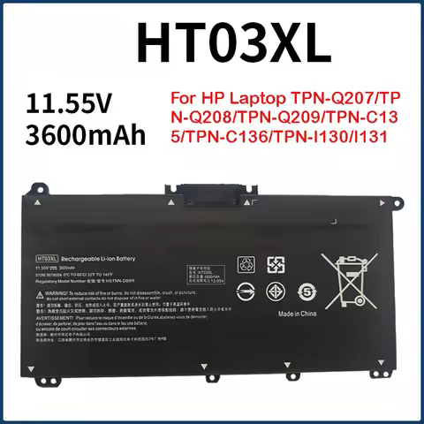 New HT03XL Factory HP Notebook Laptop Battery Computer for HP Laptop TPN-Q207/TPN-Q208/TPN-Q209/TPN-