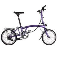 3Sixty Folding Bike 16 inch folding portable bicycle 6 Speed Purple