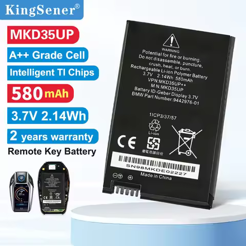 MKD35UP Remote LCD Key Battery For BMW X3 X4 X5 X6 X7 530Le 730 740 745 760LI 9442976-01 1ICP3/37/57