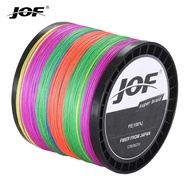 JOF 4เส้นสายการประมงถัก300เมตร500เมตร1000เมตรปลาคาร์พ M Ultifilament สายการประมงญี่ปุ่นสายการประมงถั