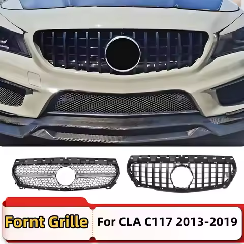 Front Grille Bumper Grill Tuning Accessories For Mercedes CLA C117 W117 2013-2019 CLA180 CLA200 CLA2