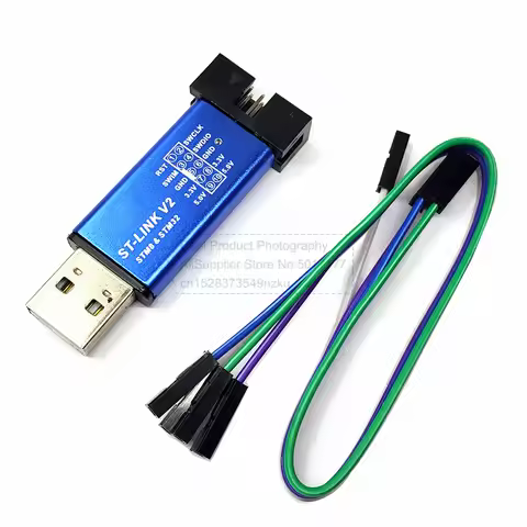 ST LINK Stlink ST-Link V2 STM8 STM32 Simulator Download Programmer with DuPont Cable