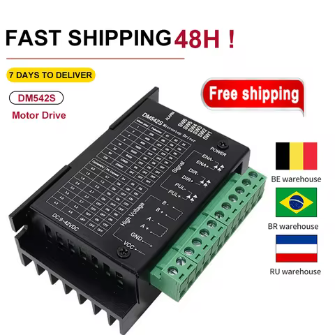 2-phase Digital Stepper Motor Driver 1PCS DM542S Stepper Motor Driver For 57 Digital Stepper Motor D