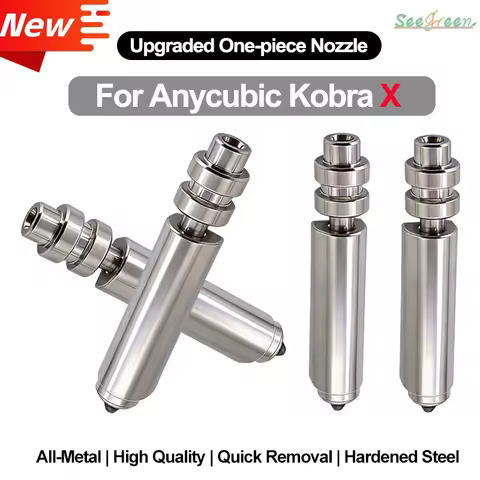 Upgraded Bimetallic Nozzles For Anycubic Kobra X Combo Quick Swap Hotend Nozzle Hardened Steel 0.2/0