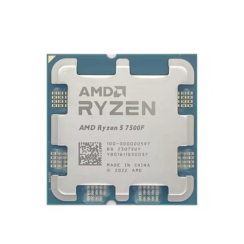 AMD Ryzen 5 7500F 5.0GHz 7000 Series CPU Processor 6-Core 12-Thread PCIe 5.0 5NM L3=32M Socket AM5 D