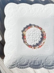 櫻花瑪瑙 紅紋石 粉晶 天然石 水晶 手鍊 手環 客製