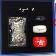 大減價! Sale!! Agnes b Ceramics Ring Set 陶瓷戒指 介子 Gift Set + 925 純銀鏈