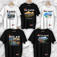 Vietnam Country T-shirt Hanoi Da Nang Hoi An Nha Trang Ho Chi Minh City Vietnam Premium Tshirt New S