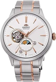 Orient Sun &amp; Moon Watch Men's Automatic Hand Winding Elegant Steel or Leather Wrist Watch with Day and Night Function