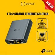 TP-Link EH210 USB-C Ethernet Splitter 1 to 2 Gigabit LAN Port | 1000Mbps | Plug & Play | With Cable 