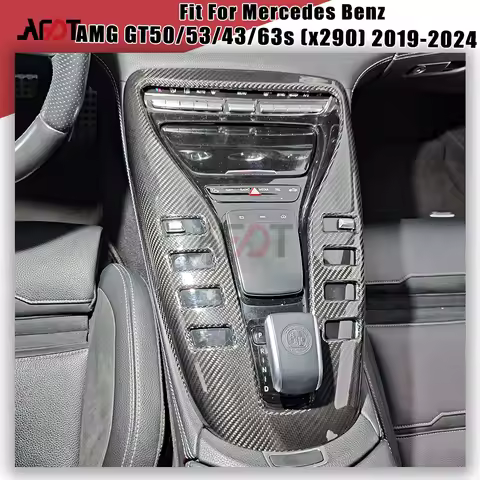 For Benz AMG GT X290 GT43 GT53 GT63S 4 Door Coupe 2019-2026 Real Carbon Fiber Center Console Frame C
