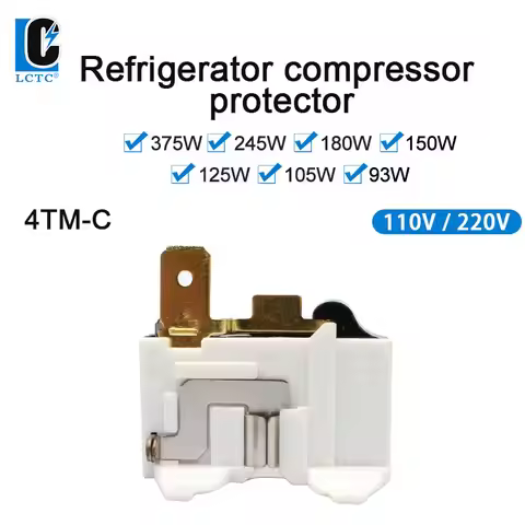 LCTC 110V Refrigerator Voltage Protector Relay 220V Hinse Overload Protector For Refrigerator Spare