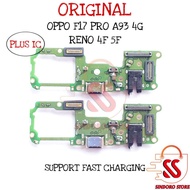 F17 Pro A93 4G Reno 4F 5F USB Charger Connector Original Mic Pcb Board
