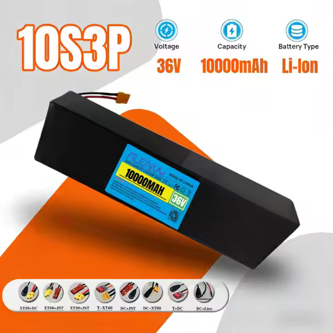 18650 Rechargeable Lithium-Ion Battery 36V 10S3P 10000mAh 500W Built-in BMS Compatible with KUGOO S1