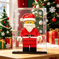 Acrylic Display Box Storage Case For 40820 Up-Scaled Santa Minifigure