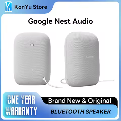 Google Nest Audio Smart Speaker– Wireless Bluetooth & Wi‑Fi Home Speaker Bundle with Powerful Stereo