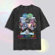 Washed Coldplay Oversize T-Shirt | Washed T-Shirt | Coldplay Band T-Shirt | Coldplay T-Shirt | Coldp