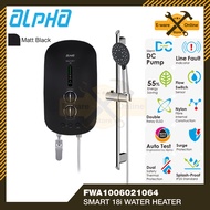 Alpha Water Heater Shower with Pump Alpha Smart 18i Evo-I Instant Water Heater DC Pump Alpha Water H