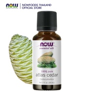 NOW Essential Oils Atlas Cedar Oil 100% Pure 30 ml. น้ำมันหอมระเหย กลิ่นซีด้าวูด แอทลาส