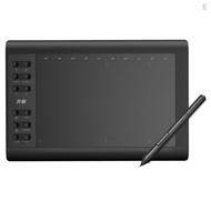 10moons G10 Digital Art Graphics Drawing Tablet 10 x 6 Inches Ultralight Art Creation Sketch with Battery-free Stylus 8 Pen Nibs 8192 Levels Pressure 10 Express Keys Comp [Sqic]