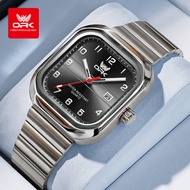 OPK นาฬิกาสำหรับผู้ชายปฏิทินสเตนเลสแฟชั่นแบรนด์ดั้งเดิมกันน้ำ2024นาฬิกาควอตซ์ลูมินัสการรับประกัน1ปี