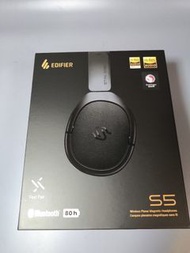 Edifier STAX SPIRIT S5 耳罩式藍牙耳機，最新藍牙5.4版本，Hi-Res Audio認證，配備多種音質解碼，平板震膜驅動單元音色通透，80小時續航播放，只試聽1次，99.9%新,