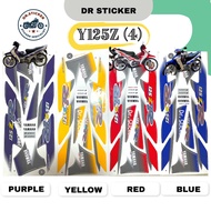 YAMAHA Y125Z (4) Stripe Stiker Sticker Y125 Y125ZR 125 125Z BODY COVERSET COVER SET KAVERSET