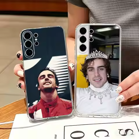 14 Driver F-Fernando Alonso Transparent phone Case For Samsung S25,24,21,22,21,20,10,S9Ultra,Plus,Fe