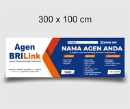 Spanduk Banner Agen BRILink & ATM Mini