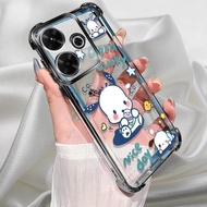 For Realme 14 5G Case black plating silicone TPU cute Back Cover shockproof cartoon protective phone