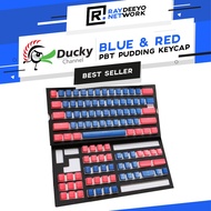 Ducky Pudding PBT Seamless Doubleshot Keycap [Red & Blue/Blue & Red]