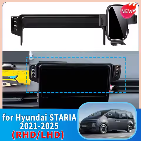for Hyundai STARIA 2021-2025 Car Phone Holder Magnetic On Screen MagSafe Mount Wireless Charging Bas